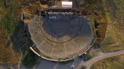 Antike Ruinen von Hierapolis Pamukkale - Türkei