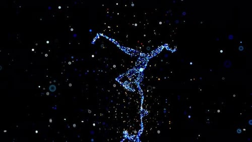 Digital Human Particle Dissolve and Formation Animation