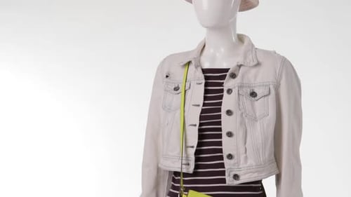 Fashionable Mannequin Displaying Trendy Casual Style