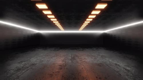 Abstract Futuristic Tunnel Logo Reveal Animation