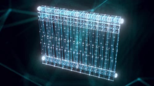 Radiator Hologram Close Up 4k