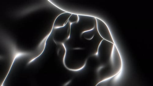 Abstrakte Schwarz-Weiß-Fraktal-Formations-Hintergrundschlei