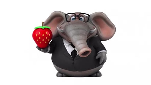 Lustiger Elefant - 3D-Animation