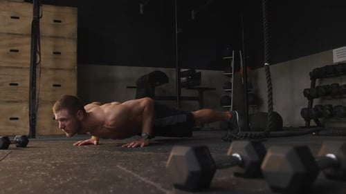 Cross training at a gym
