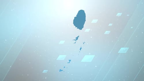 Clean Map Reveal Animation with Geometric Elements