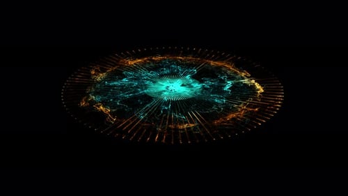 Glowing Sci-fi Gate Or Portal