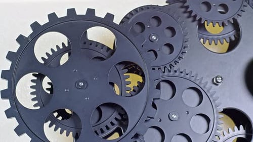 Abstract Machine Gears Rotating