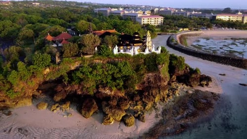 2.7K Bali Nusa Dua Beach Sunrise Aérienne