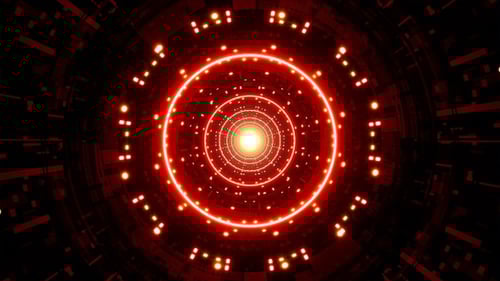 Red Illuminate Tunnel