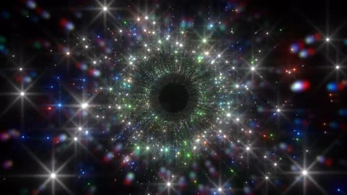 Sterne Warp Space Zoomeffekt Beweglicher Hintergrund