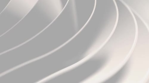 Abstract Flowing White Waves Background Animation