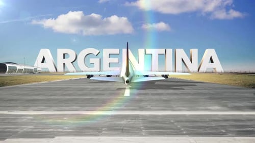 País de pouso de avião comercial: Argentina