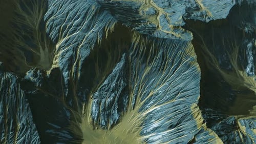 View of the Alien Planet Landscape