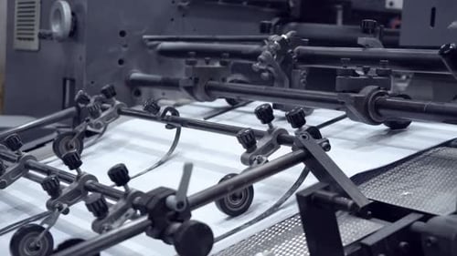 Working Machine on Print Factory