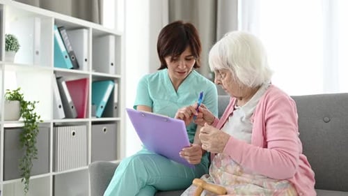 Senior Woman and Nurse