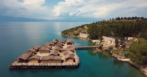 Ohrid Water Museum Aerial
