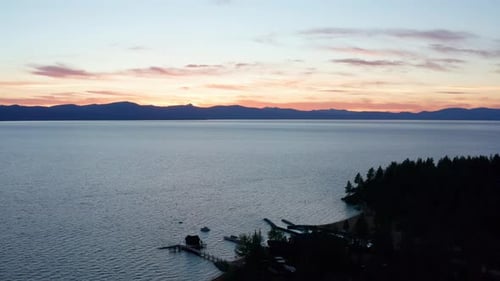 4K Sunset At The Lake