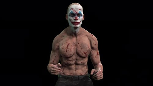 Creepy Clown Rejoices In Victory