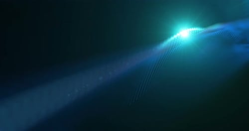 4K animated background loop with audio elements. 3D abstract digital wave.