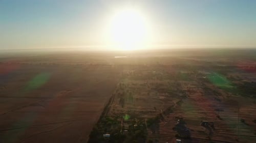 Sun Setting over the Plain, South Africa