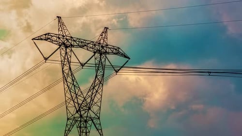 Electric Power Line - 4K