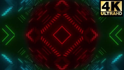 4k Colorful Neon Vj Loop Pack