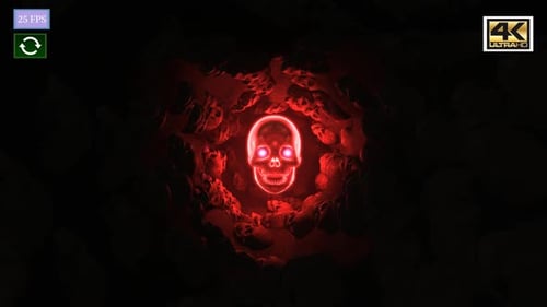 Halloween Mystery Skull Cave B1 4K
