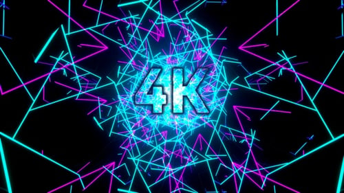Neón cibernético 4K Vj Loop 1