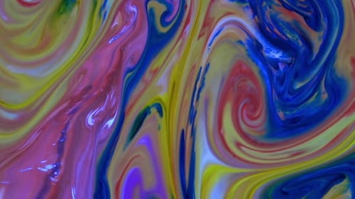 Abstract Colors Swirling Together