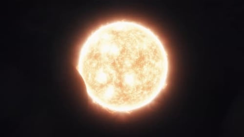 Sonnenfinsternis - Erster Kontakt des Mondes