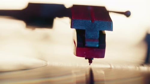 Vinyl Record Closeup