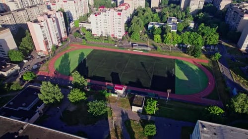 Small City Stadium for Soccer