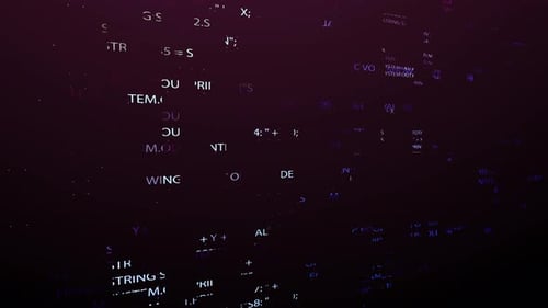 Dynamic Futuristic Digital Code Data Stream Animation