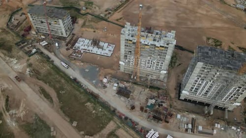 Sitio de construcción para una nueva manzana.