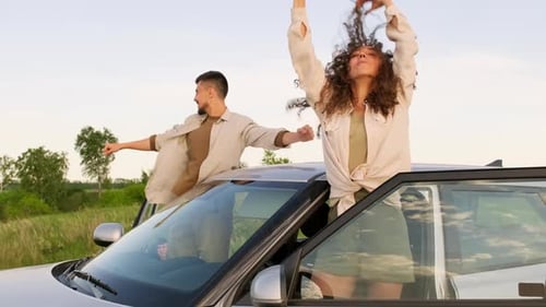 Couple Enjoying Fresh Air