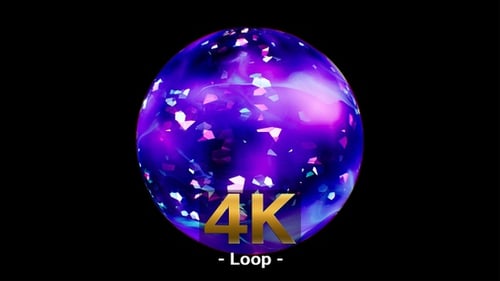 Décoration en verre Neon Glitter Shaker 4K