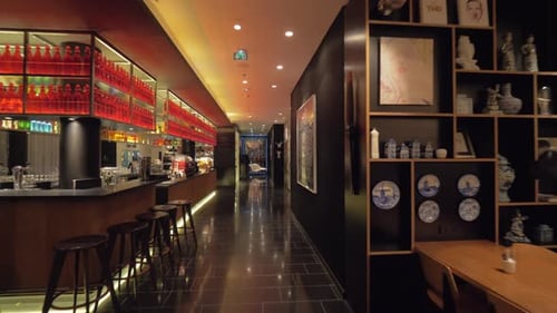 Lounge interior in CitizenM hotel, Paris