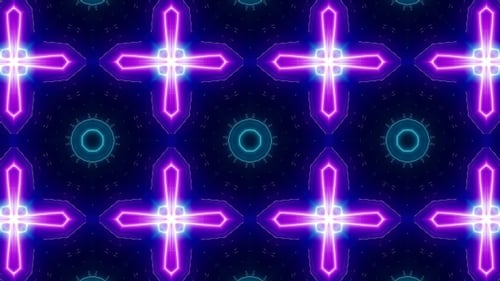Laser Beam Neon Light Vj Kaleidoscope Loop 4K 06