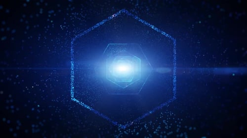 Hexagon Digitaler Tunnel von Cyberspace 818
