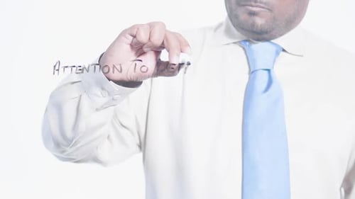 Man Writes Attention to Detail on Glass