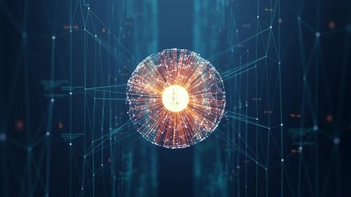 Big-Data-Konzept. Digitaler Datenfluss.