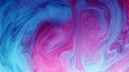 Abstract Turquoise and Pink Swirls Background