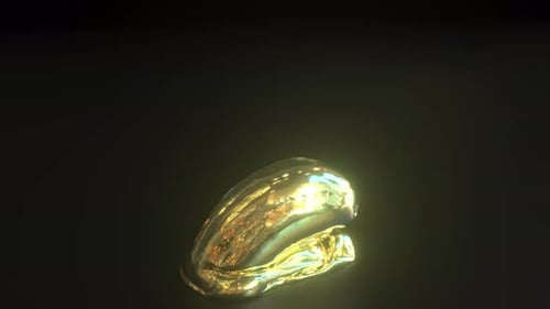 Deflating Golden Euro Money Symbol