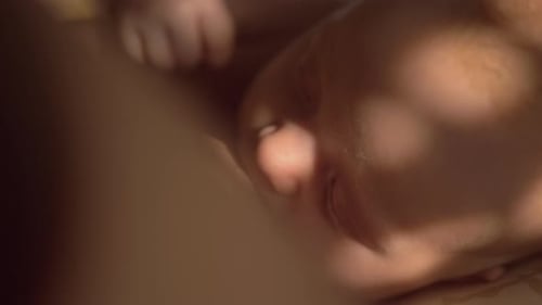 Intimate Close Up of Adorable Baby