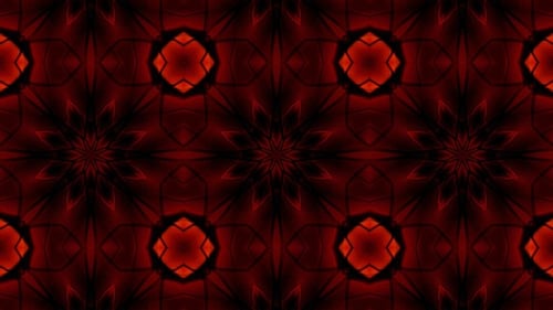 Rotes Buntglas-Kaleidoskop 4K 01