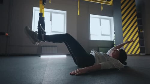 Doing TRX Exercises