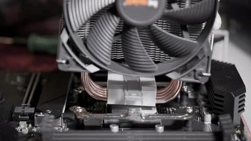 Installing CPU Cooler Fan on Motherboard