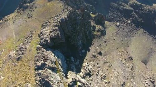 Steep Cliff at Mountain Ridge
