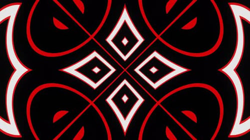 Background Red White Abstract Pulsating VJ Loop