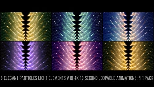 Seamless Colorful Abstract Particle Light Tunnel Loop Background